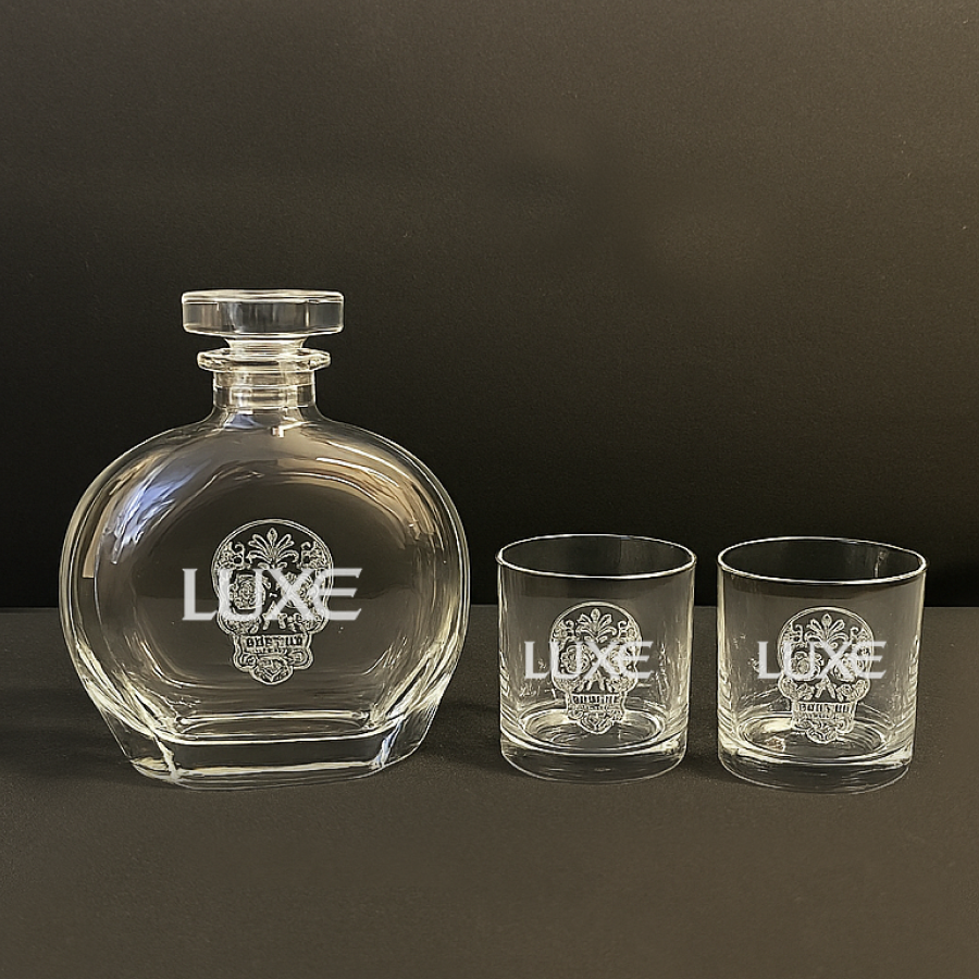 Sugar Skull Decanter Set LUXE
